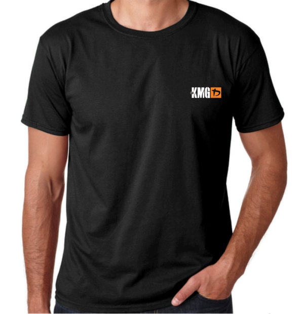 M. crna k.majica - narančasti logo